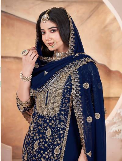 KHUSHBOO GULZAAR 41041 TO 41044 DESIGNER PAKISTANI GEORGETTE SALWAR SUIT WHOLESALER IN INDIA